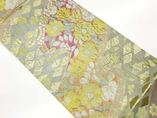 JAPANESE FUKURO OBI / MATELASSE / WOVEN TSUJIGAHANA